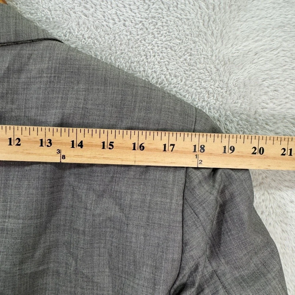 Vintage Hickey Freeman Boardroom Mens 42R Wool Suit Pants 35x28 Gray 2-Button